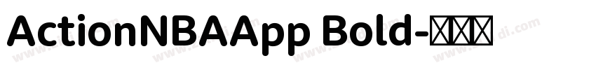 ActionNBAApp Bold字体转换